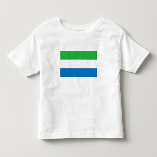 シエラレオネの旗 トドラーTシャツ (正面)