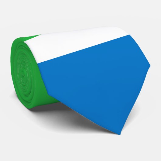 シエラレオネの旗 ネクタイ (ロール)