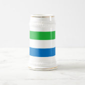 シエラレオネの旗 ビールジョッキ (中央)