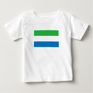 シエラレオネの旗 ベビーTシャツ