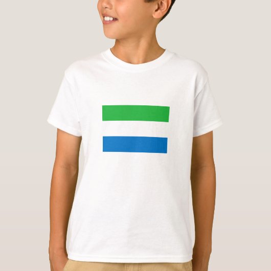 シエラレオネの旗 Tシャツ (正面)