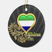 シエラレオネの輝やき セラミックオーナメント (左)