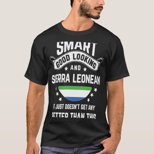 シエラレオネアン国旗先住民プライドシエラレオネロ Tシャツ (正面)