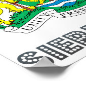 シエラレオネコート・オブ・アームズ ポスター (角)