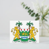 シエラレオネコート・オブ・アームズ ポストカード (スタンド正面)