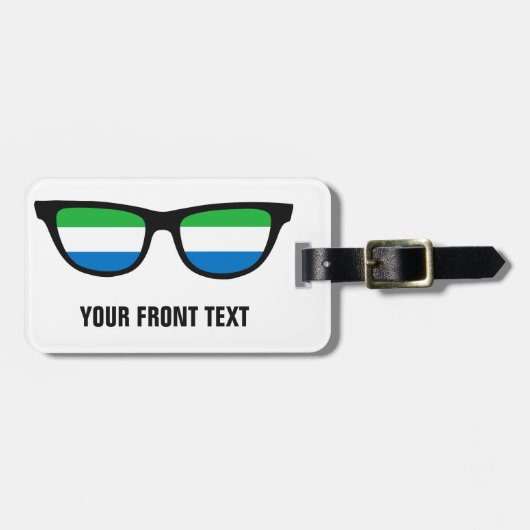 シエラレオネシェーズカスタムラゲッジタグ ラゲッジタグ (正面横)