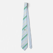 シエラレオネストライプ国旗 ネクタイ (正面)