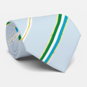 シエラレオネストライプ国旗 ネクタイ (ロール)