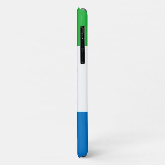 シエラレオネ国旗とエンブレム Case-Mate iPhoneケース (裏面/左)