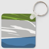 シエラレオネ国旗のキーチェーン キーホルダー (裏面)