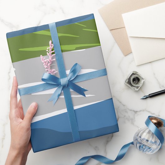 シエラレオネ国旗のラッピング紙 ラッピングペーパー