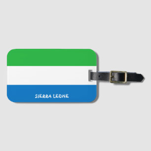 シエラレオネ国旗の愛国心 ラゲッジタグ