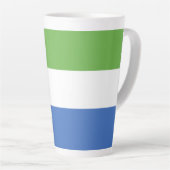 シエラレオネ国旗 カフェラテマグ (右アングル)