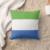 シエラレオネ国旗 クッション (ブランケット)