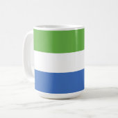 シエラレオネ国旗 コーヒーマグカップ (正面左)