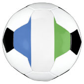 シエラレオネ国旗 サッカーボール (回転)