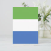 シエラレオネ国旗 サンキューカード (スタンド正面)