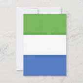 シエラレオネ国旗 サンキューカード (裏面)