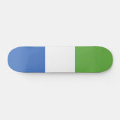 シエラレオネ国旗 スケートボード (横)