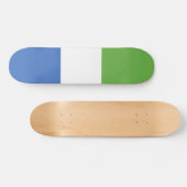 シエラレオネ国旗 スケートボード (横)