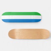 シエラレオネ国旗 スケートボード (横)