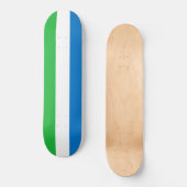 シエラレオネ国旗 スケートボード (正面)