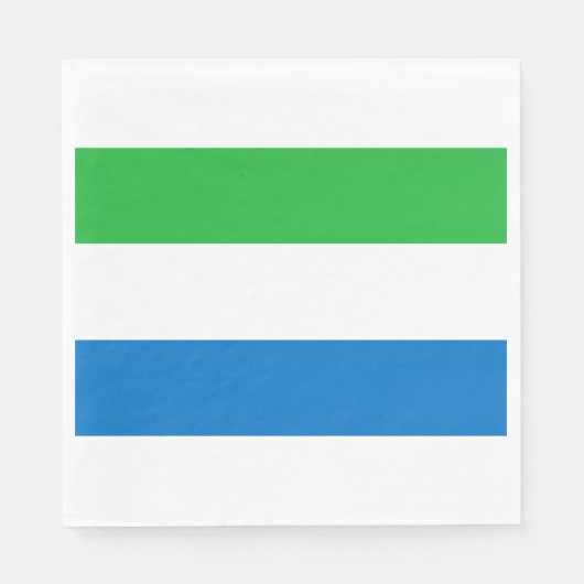 シエラレオネ国旗 スタンダードランチョンナプキン (正面)