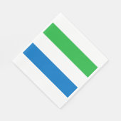 シエラレオネ国旗 スタンダードランチョンナプキン (角)