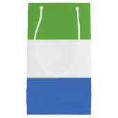 シエラレオネ国旗 スモールペーパーバッグ (正面)