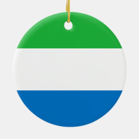 シエラレオネ国旗 セラミックオーナメント (裏面)