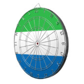 シエラレオネ国旗 ダーツボード (正面右)