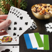 シエラレオネ国旗 トランプ (インサイチュ)