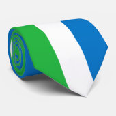 シエラレオネ国旗 ネクタイ (ロール)