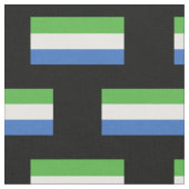 シエラレオネ国旗 ファブリック (クローズアップ)