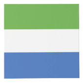 シエラレオネ国旗 フォトキューブ (正面)