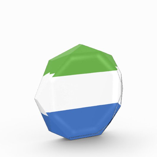 シエラレオネ国旗 フォトブロック (左)