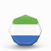 シエラレオネ国旗 フォトブロック (正面)