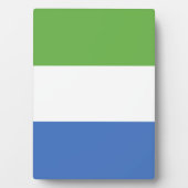 シエラレオネ国旗 フォトプラーク (正面)