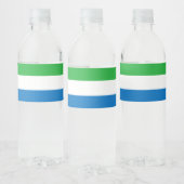 シエラレオネ国旗 ペットボトルラベル (ボトル)