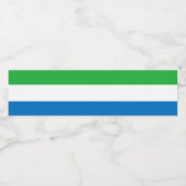 シエラレオネ国旗 ペットボトルラベル (シングルラベル)