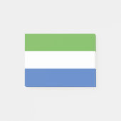 シエラレオネ国旗 ポストイット (正面)