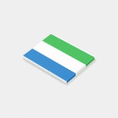 シエラレオネ国旗 ポストイット (アングル)