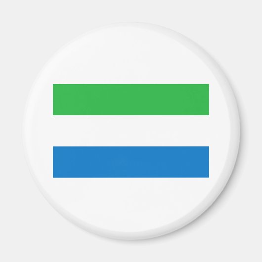 シエラレオネ国旗 マグネット (正面)