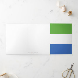 シエラレオネ国旗 三つ折りカード