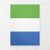 シエラレオネ国旗 三つ折りカード (カバー)