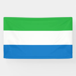 シエラレオネ国旗 横断幕