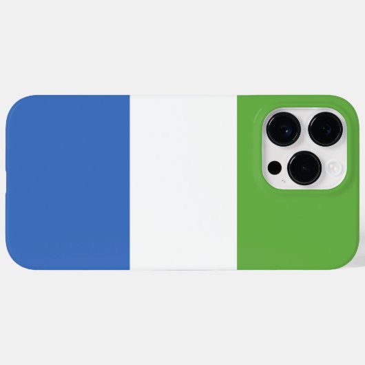 シエラレオネ国旗 Case-Mate iPhoneケース (裏面 (横))