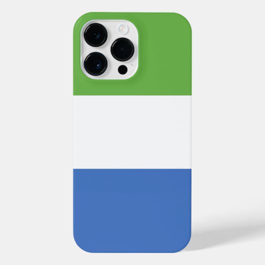 シエラレオネ国旗 iPhoneケース (裏面)