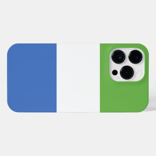 シエラレオネ国旗 iPhoneケース (裏面横)