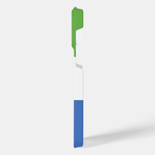 シエラレオネ国旗 iPhoneケース (左側面)